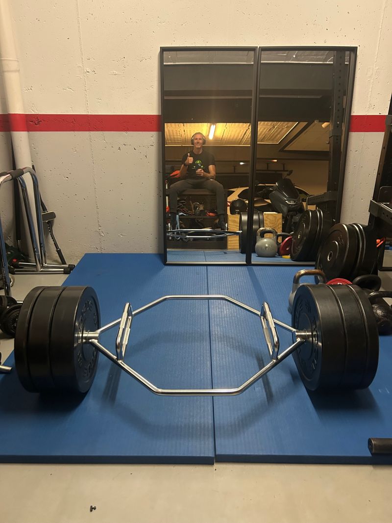 Last week I deadlifted 135 kilos. 5 sets, 5 reps.