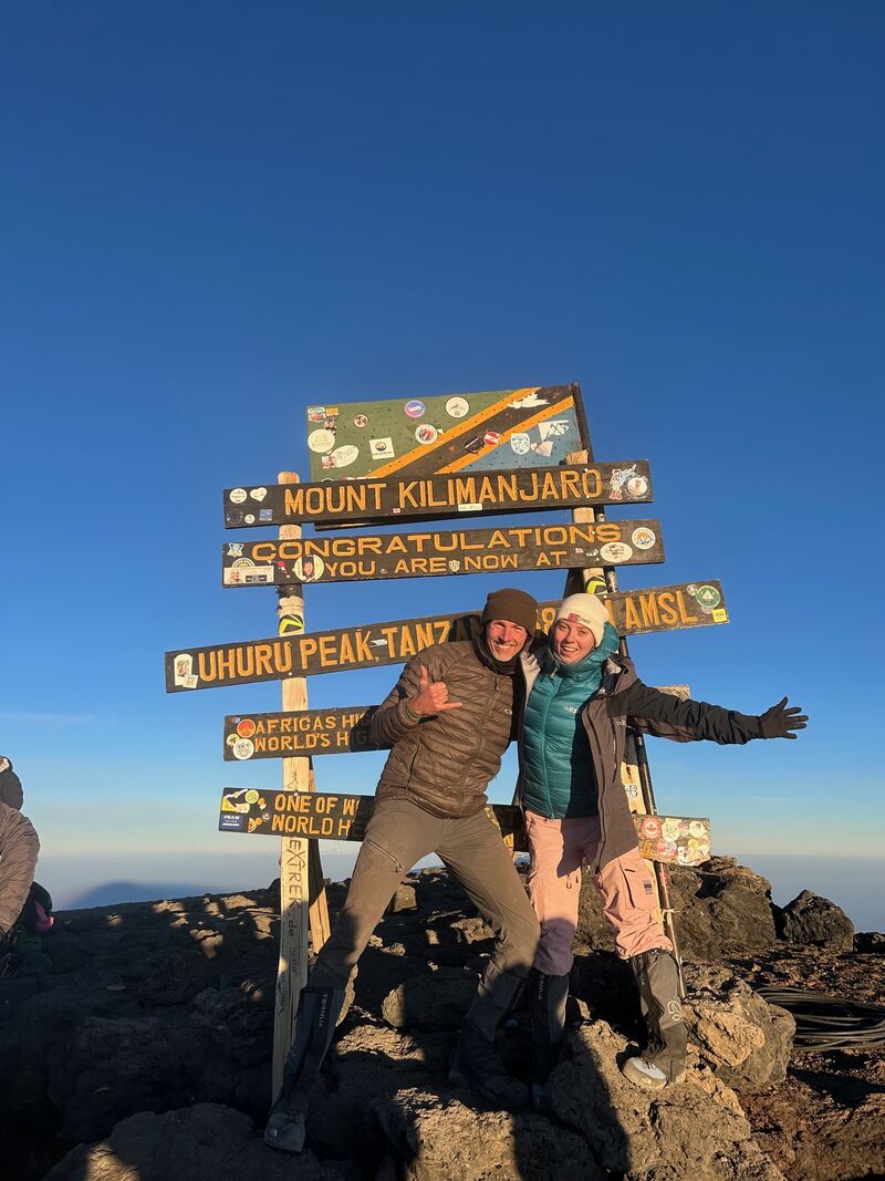 Yeah! We reached the Top of Mount Kilimanjaro (5895m).