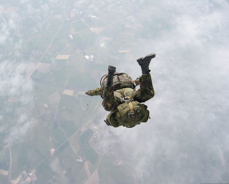 24 Years ago in the Special Forces skydiving course: