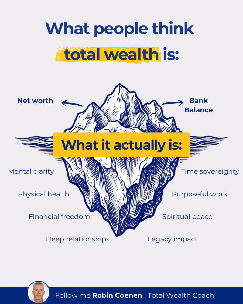 Most people spend their entire lives chasing the tip of the iceberg.