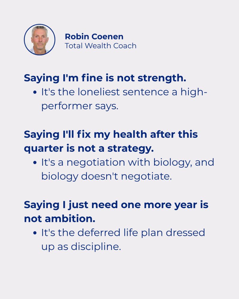 There are three lies high-performers tell themselves.