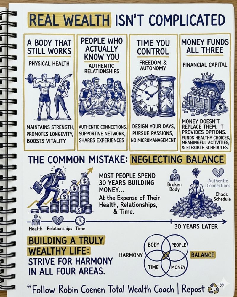 Real wealth is embarrassingly simple.