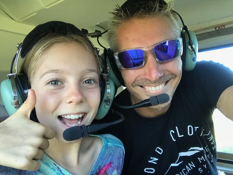 In 2015, I threw my 8-year-old daughter out of a plane.