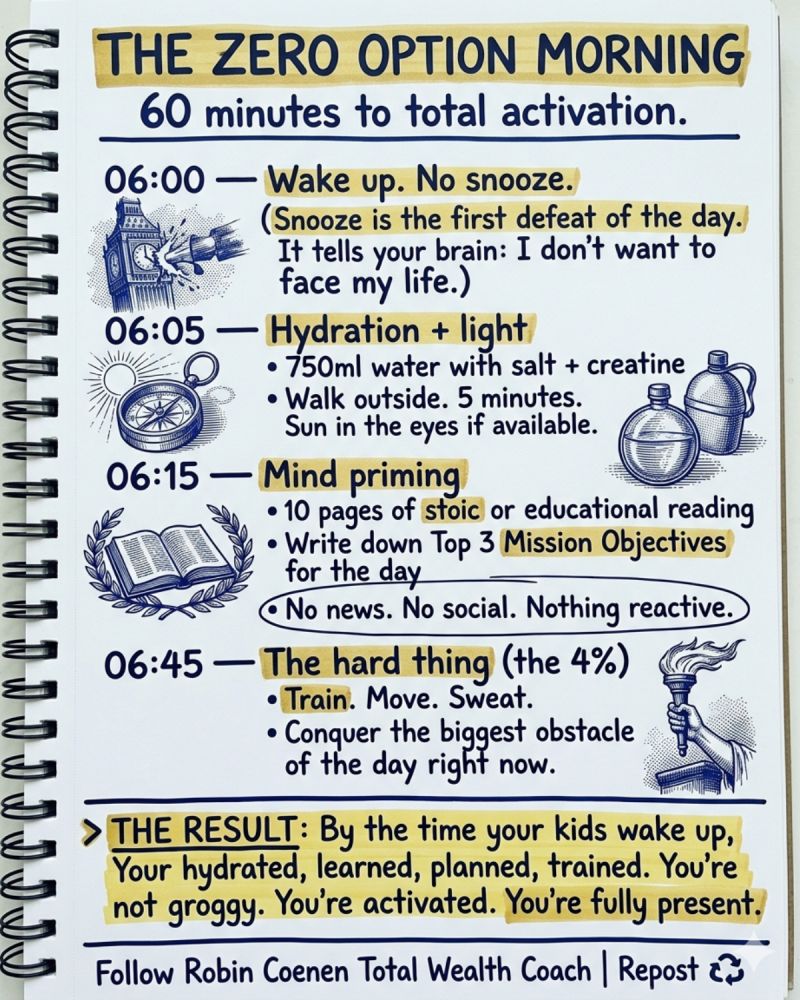 How you start the morning determines the trajectory of the day.